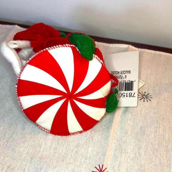 Vintage Annalee White Christmas Mouse Figure Doll - Picture 7 of 8